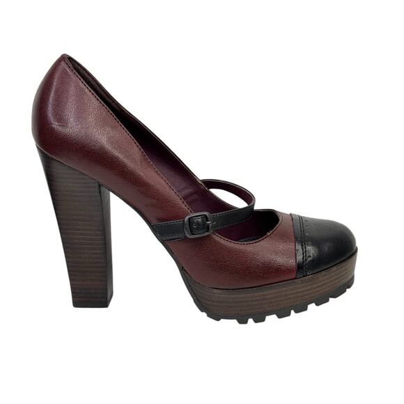 MIA Women's Chunky Retro Mary Jane Hawthorn Platform Pump SZ 9 Pin Up Shoes Heel - Picture 2 of 9
